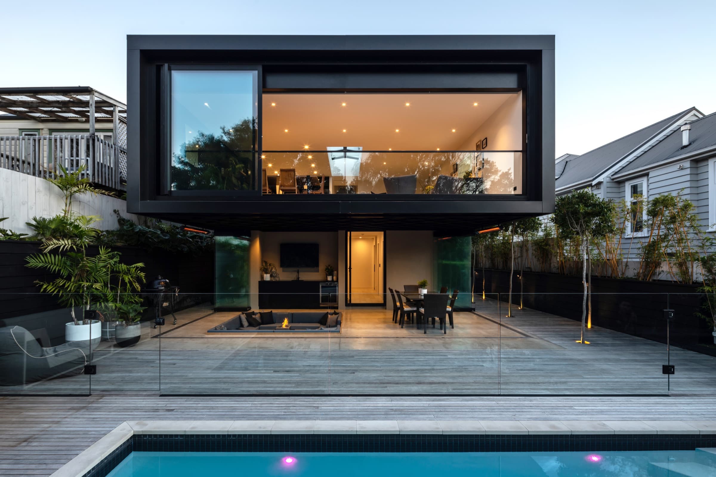 The rear elevation
