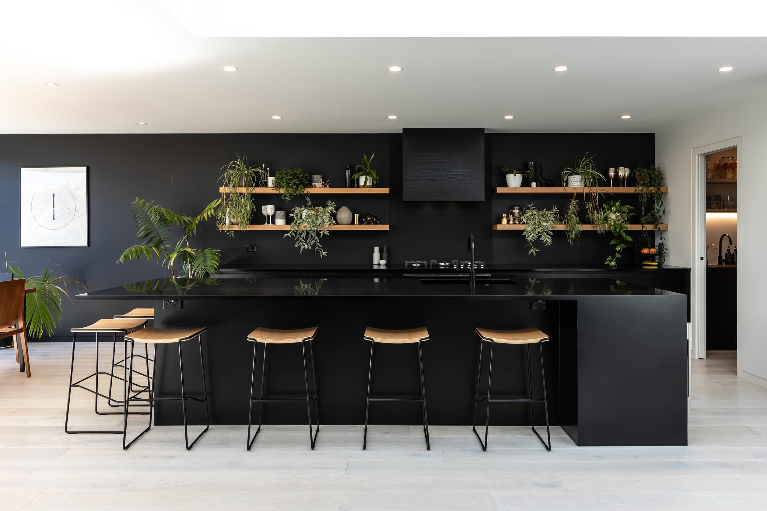 Black kitchen