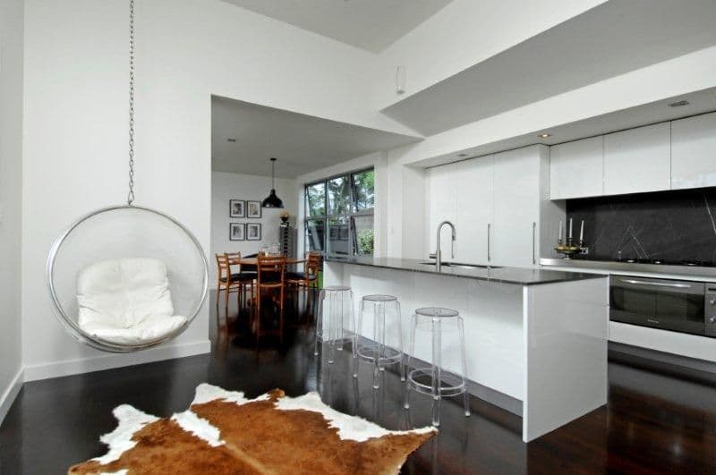 Kitchen with island