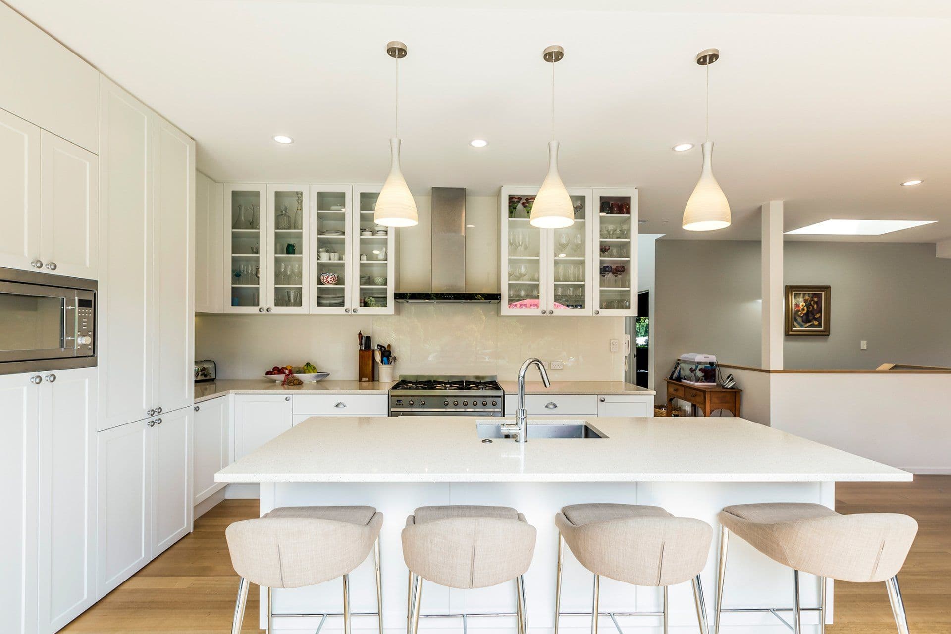 The kitchen island